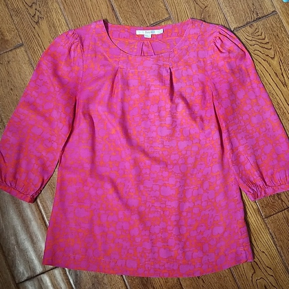 Boden Tops - Boden 8 blouse viscose silk pink orange